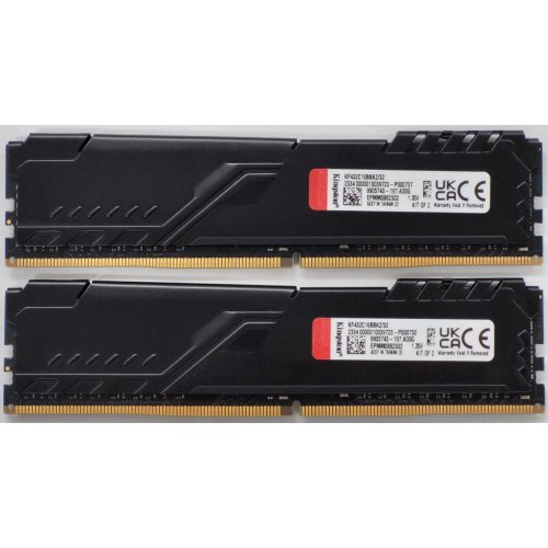 Озп Kingston DDR4 32GB (2x16GB) 3200Mhz FURY Beast Black (KF432C16BB1K2/32) (Відновлено продавцем, 843213) купити в Україні: Київ, Львів, Хмельницький, Тернопіль, Івано-Франківськ | Перевірка сумісності, низька ціна, відгуки, характеристики від TELEMART фото