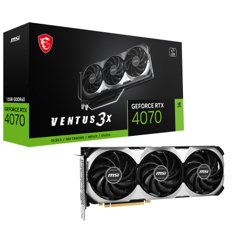 Видеокарта MSI GeForce RTX 4070 VENTUS 3X OC 12288MB (RTX 4070 12GB VENTUS 3X OC) (Восстановлено продавцом, 843224) купить в Украине: Киев, Днепр, Харьков, Одесса  | Проверка совместимости, низкая цена, отзывы, характеристики от TELEMART фото