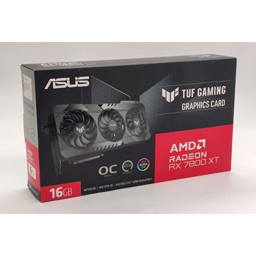 Відеокарта Asus Radeon RX 7800 XT TUF Gaming OG OC 16384MB (TUF-RX7800XT-O16G-OG-GAMING) (Відновлено продавцем, 843237) купити в Україні: Київ, Львів, Хмельницький, Тернопіль, Івано-Франківськ | Перевірка сумісності, низька ціна, відгуки, характеристики від TELEMART фото