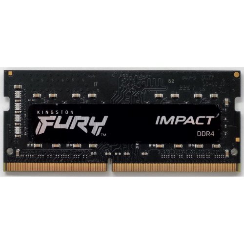 Озп Kingston SODIMM DDR4 8GB 3200Mhz FURY Impact Black (KF432S20IB/8) (Відновлено продавцем, 843255) купити в Україні: Київ, Львів, Хмельницький, Тернопіль, Івано-Франківськ | Перевірка сумісності, низька ціна, відгуки, характеристики від TELEMART фото