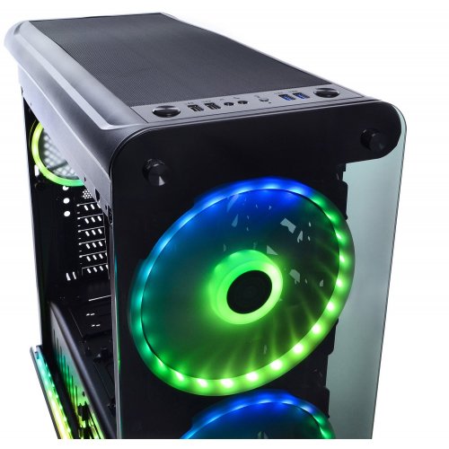 Корпус QUBE Mirror II RGB LED без БП (QBM98_FMNU3) Black (Восстановлено продавцом, 843392) купить в Украине: Киев, Днепр, Харьков, Одесса  | Проверка совместимости, низкая цена, отзывы, характеристики от TELEMART фото