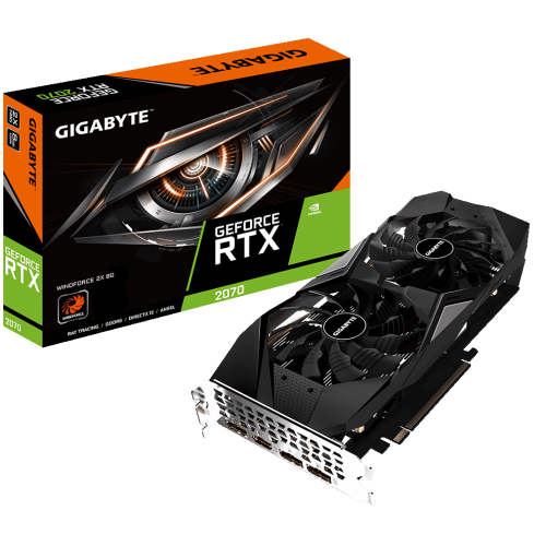 Видеокарта Gigabyte GeForce RTX 2070 WindForce 2X 8192MB (GV-N2070WF2-8GD) (Восстановлено продавцом, 843426) купить в Украине: Киев, Днепр, Харьков, Одесса  | Проверка совместимости, низкая цена, отзывы, характеристики от TELEMART фото