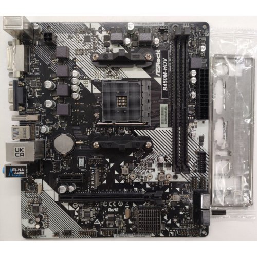 Материнская плата AsRock B450M-HDV R4.0 (sAM4, AMD B450) (Восстановлено продавцом, 843432) купить в Украине: Киев, Днепр, Харьков, Одесса  | Проверка совместимости, низкая цена, отзывы, характеристики от TELEMART фото