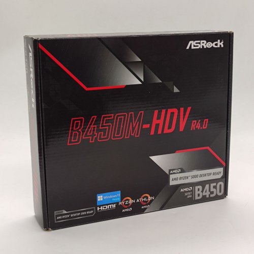Материнская плата AsRock B450M-HDV R4.0 (sAM4, AMD B450) (Восстановлено продавцом, 843432) купить в Украине: Киев, Днепр, Харьков, Одесса  | Проверка совместимости, низкая цена, отзывы, характеристики от TELEMART фото