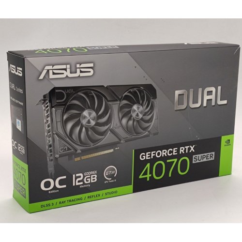 Відеокарта Asus Dual GeForce RTX 4070 SUPER EVO OC 12228MB (DUAL-RTX4070S-O12G-EVO) (Відновлено продавцем, 843474) купити в Україні: Київ, Львів, Хмельницький, Тернопіль, Івано-Франківськ | Перевірка сумісності, низька ціна, відгуки, характеристики від TELEMART фото