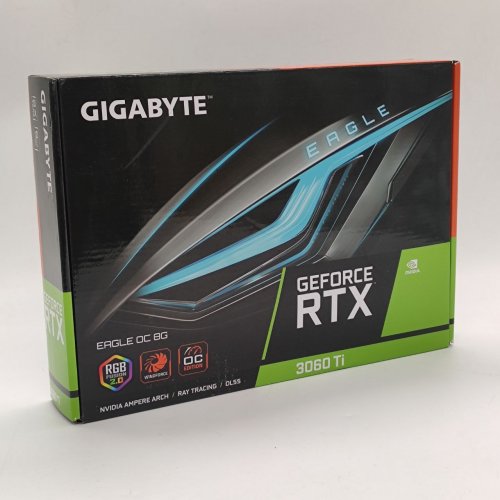 Відеокарта Gigabyte GeForce RTX 3060 Ti EAGLE OC 8192MB (GV-N306TEAGLE OC-8GD) (Відновлено продавцем, 843528) купити в Україні: Київ, Львів, Хмельницький, Тернопіль, Івано-Франківськ | Перевірка сумісності, низька ціна, відгуки, характеристики від TELEMART фото