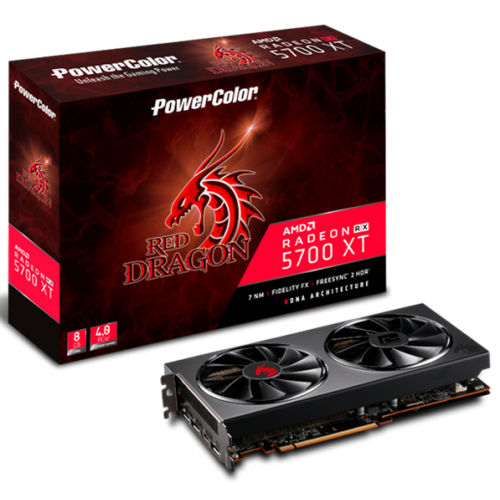 Видеокарта PowerColor Radeon RX 5700 XT Red Dragon OC 8192MB (AXRX 5700 XT 8GBD6-3DHR/OC) (Восстановлено продавцом, 843545) купить в Украине: Киев, Днепр, Харьков, Одесса  | Проверка совместимости, низкая цена, отзывы, характеристики от TELEMART фото