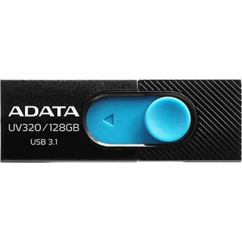 Купить Накопитель A-Data UV320 128GB USB 3.1 Black/Blue (AUV320-128G-RBKBL) - цена в Харькове, Киеве, Днепре, Одессе
в интернет-магазине Telemart фото