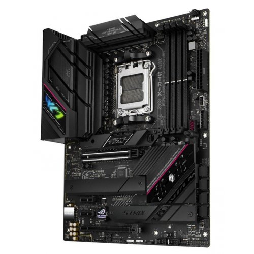Уцінка материнська плата Asus ROG STRIX B650E-F GAMING WIFI (sAM5, AMD B650) (Розкрита упаковка, 843647) купити в Україні: Київ, Львів, Хмельницький, Тернопіль, Івано-Франківськ | Перевірка сумісності, низька ціна, відгуки, характеристики від TELEMART фото
