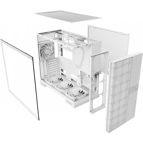 Уцінка корпус Geometric Future Model 5F Mesh без БЖ (GEO-M5VF-W) White (Розкрита упаковка, 843653) купити в Україні: Київ, Львів, Хмельницький, Тернопіль, Івано-Франківськ | Перевірка сумісності, низька ціна, відгуки, характеристики від TELEMART фото