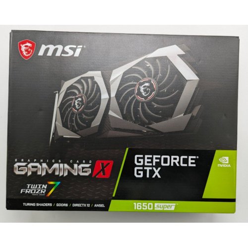 Видеокарта MSI GeForce GTX 1650 SUPER Gaming X 4096MB (GTX 1650 SUPER GAMING X) (Восстановлено продавцом, 843659) купить в Украине: Киев, Днепр, Харьков, Одесса  | Проверка совместимости, низкая цена, отзывы, характеристики от TELEMART фото