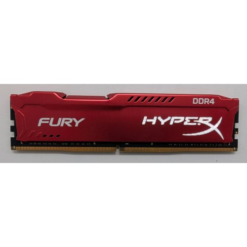 Озу Kingston DDR4 16GB 2933Mhz HyperX Fury Red (HX429C17FR/16) (Восстановлено продавцом, 843690) купить в Украине: Киев, Днепр, Харьков, Одесса  | Проверка совместимости, низкая цена, отзывы, характеристики от TELEMART фото