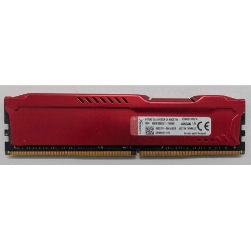 Озу Kingston DDR4 16GB 2933Mhz HyperX Fury Red (HX429C17FR/16) (Восстановлено продавцом, 843692) купить в Украине: Киев, Днепр, Харьков, Одесса  | Проверка совместимости, низкая цена, отзывы, характеристики от TELEMART фото