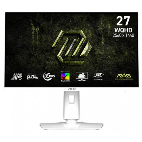 Уценка монитор MSI 27" MAG 274QRFW X32 White (Повреждена упаковка, 843806) купить в Украине: Киев, Днепр, Харьков, Одесса  | Низкая цена, отзывы, характеристики от TELEMART фото