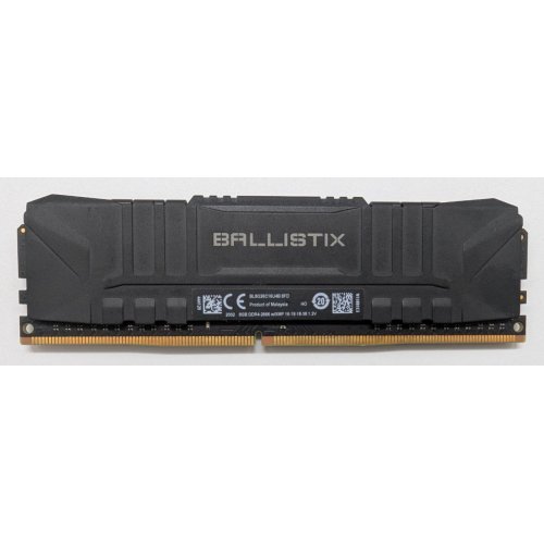 Озп Crucial DDR4 8GB 2666Mhz Ballistix Black (BL8G26C16U4B) (Відновлено продавцем, 844046) купити в Україні: Київ, Львів, Хмельницький, Тернопіль, Івано-Франківськ | Перевірка сумісності, низька ціна, відгуки, характеристики від TELEMART фото