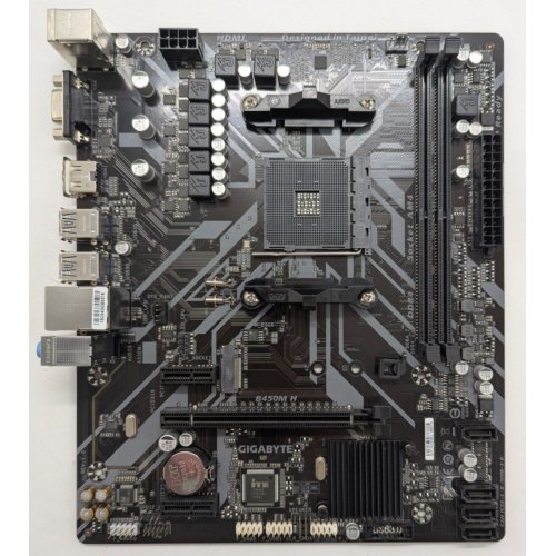 Материнская плата Gigabyte B450M H (sAM4, AMD B450) (Восстановлено продавцом, 844050) купить в Украине: Киев, Днепр, Харьков, Одесса  | Проверка совместимости, низкая цена, отзывы, характеристики от TELEMART фото