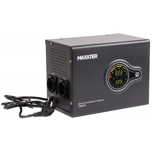 Уценка ибп Maxxter 1000VA (MX-HI-PSW1000-01) (Следы использования, 844055) купить в Украине: Киев, Днепр, Харьков, Одесса  | Низкая цена, отзывы, характеристики от TELEMART фото