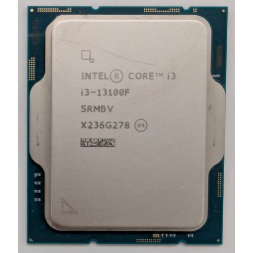 Процесор Intel Core i3-13100F 3.4(4.5)GHz 12MB s1700 Tray (CM8071505092203) (Відновлено продавцем, 844068) купити в Україні: Київ, Львів, Хмельницький, Тернопіль, Івано-Франківськ | Перевірка сумісності, низька ціна, відгуки, характеристики від TELEMART фото