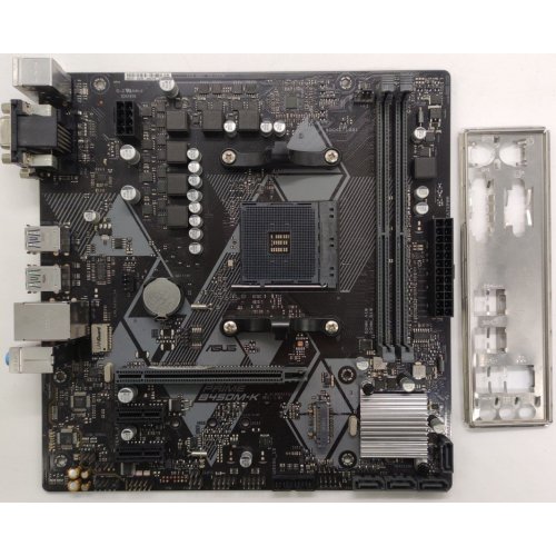 Материнская плата Asus PRIME B450M-K (sAM4, AMD B450) (Восстановлено продавцом, 844077) купить в Украине: Киев, Днепр, Харьков, Одесса  | Проверка совместимости, низкая цена, отзывы, характеристики от TELEMART фото