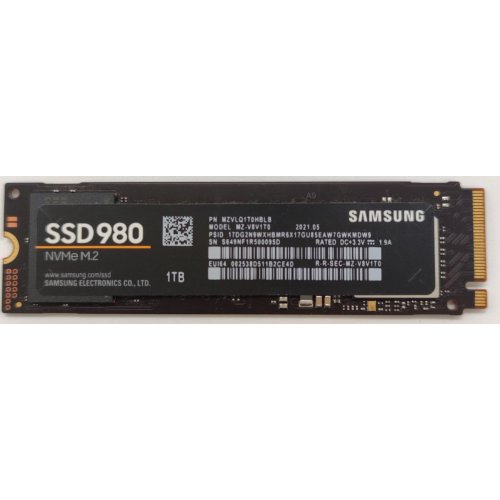 Ssd-диск Samsung 980 V-NAND MLC 1TB M.2 (2280 PCI-E) NVMe 1.4 (MZ-V8V1T0BW) (Восстановлено продавцом, 844084) купить в Украине: Киев, Днепр, Харьков, Одесса  | Проверка совместимости, низкая цена, отзывы, характеристики от TELEMART фото