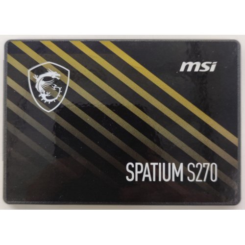 Ssd-диск MSI SPATIUM S270 3D NAND 480GB SATA 2.5" (S78-440E350-P83) (Восстановлено продавцом, 844091) купить в Украине: Киев, Днепр, Харьков, Одесса  | Проверка совместимости, низкая цена, отзывы, характеристики от TELEMART фото