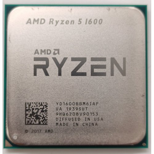 Процессор AMD Ryzen 5 1600 3.2(3.6)GHz sAM4 Tray (YD1600BBM6IAF) (Восстановлено продавцом, 844100) купить в Украине: Киев, Днепр, Харьков, Одесса  | Проверка совместимости, низкая цена, отзывы, характеристики от TELEMART фото