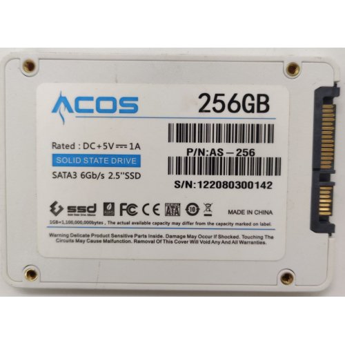 Ssd-диск ACOS 256GB 2.5" (AS-256) (Восстановлено продавцом, 844104) купить в Украине: Киев, Днепр, Харьков, Одесса  | Проверка совместимости, низкая цена, отзывы, характеристики от TELEMART фото