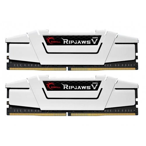 Озп G.Skill DDR4 32GB (2x16GB) 3600Mhz Ripjaws V White (F4-3600C18D-32GVW) (Відновлено продавцем, 844107) купити в Україні: Київ, Львів, Хмельницький, Тернопіль, Івано-Франківськ | Перевірка сумісності, низька ціна, відгуки, характеристики від TELEMART фото