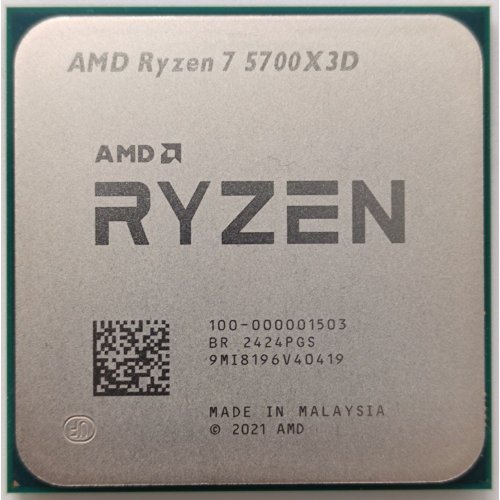 Процесор AMD Ryzen 7 5700X3D 3.0(4.1)GHz 96MB sAM4 Tray (100-000001503) (Відновлено продавцем, 844108) купити в Україні: Київ, Львів, Хмельницький, Тернопіль, Івано-Франківськ | Перевірка сумісності, низька ціна, відгуки, характеристики від TELEMART фото