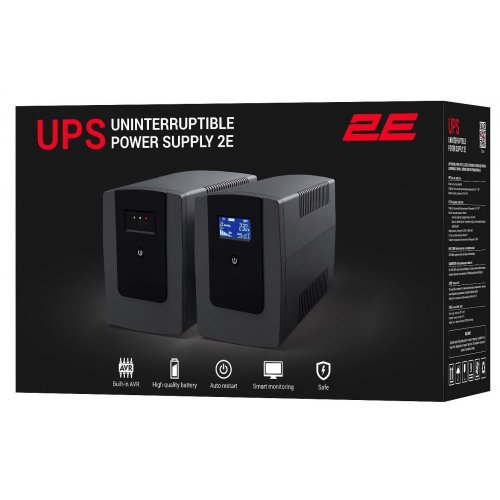 Уцінка дбж 2E DD1500 1500VA (2E-DD1500) (Сліди використання, 844125) купити в Україні: Київ, Львів, Хмельницький, Тернопіль, Івано-Франківськ | Низька ціна, відгуки, характеристики від TELEMART фото