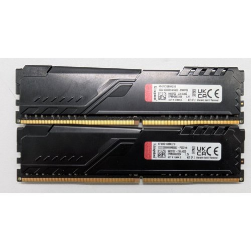 Озп Kingston DDR4 16GB (2x8GB) 2666Mhz FURY Beast Black (KF426C16BBK2/16) (Відновлено продавцем, 844135) купити в Україні: Київ, Львів, Хмельницький, Тернопіль, Івано-Франківськ | Перевірка сумісності, низька ціна, відгуки, характеристики від TELEMART фото