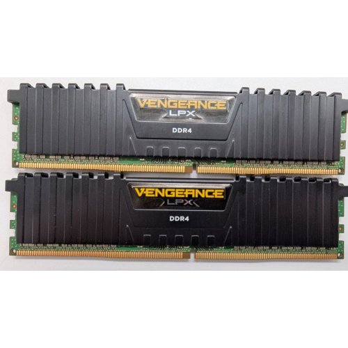 Озп Corsair DDR4 16GB (2x8GB) 3000Mhz Vengeance LPX Black (CMK16GX4M2L3000C15) (Відновлено продавцем, 844136) купити в Україні: Київ, Львів, Хмельницький, Тернопіль, Івано-Франківськ | Перевірка сумісності, низька ціна, відгуки, характеристики від TELEMART фото