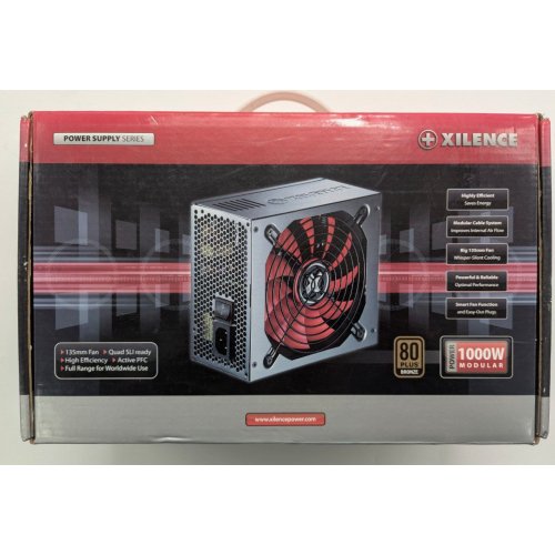 Блок живлення Xilence Modular Series R3 1000W (SPS-XP1000.CS.R3) (Відновлено продавцем, 844141) купити в Україні: Київ, Львів, Хмельницький, Тернопіль, Івано-Франківськ | Перевірка сумісності, низька ціна, відгуки, характеристики від TELEMART фото