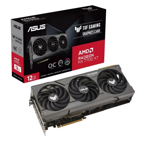 Відеокарта Asus Radeon RX 7700 XT TUF Gaming OC 12288MB (TUF-RX7700XT-O12G-GAMING) (Відновлено продавцем, 844146) купити в Україні: Київ, Львів, Хмельницький, Тернопіль, Івано-Франківськ | Перевірка сумісності, низька ціна, відгуки, характеристики від TELEMART фото