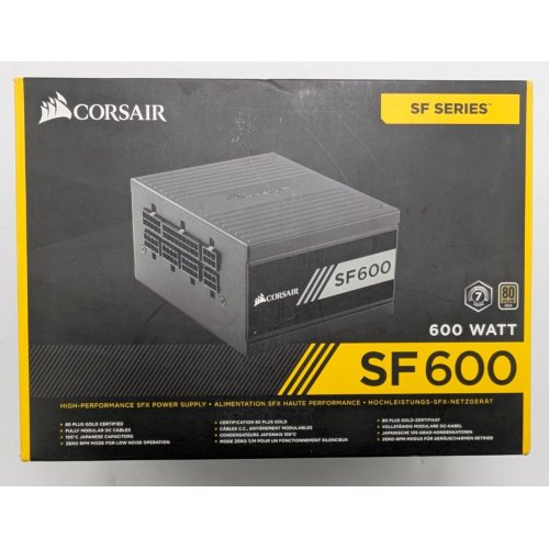 Блок живлення Corsair SF600 600W (CP-9020105) (Відновлено продавцем, 844155) купити в Україні: Київ, Львів, Хмельницький, Тернопіль, Івано-Франківськ | Перевірка сумісності, низька ціна, відгуки, характеристики від TELEMART фото