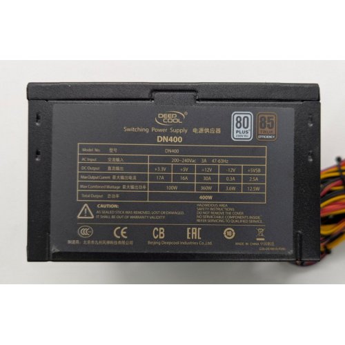 Блок питания Deepcool Nova 400W (DN400) (Восстановлено продавцом, 844183) купить в Украине: Киев, Днепр, Харьков, Одесса  | Проверка совместимости, низкая цена, отзывы, характеристики от TELEMART фото