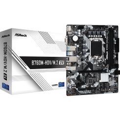 Материнская плата AsRock B760M-HDV/M.2 D4 (s1700, Intel B760) (Восстановлено продавцом, 844188)