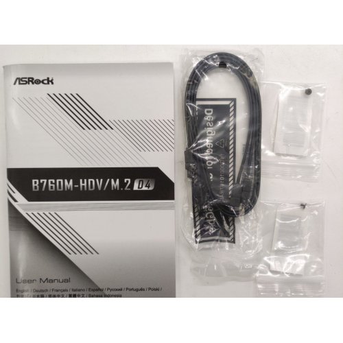 Материнская плата AsRock B760M-HDV/M.2 D4 (s1700, Intel B760) (Восстановлено продавцом, 844188) купить в Украине: Киев, Днепр, Харьков, Одесса  | Проверка совместимости, низкая цена, отзывы, характеристики от TELEMART фото