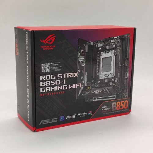 Материнская плата Asus ROG STRIX B850-I GAMING WIFI (sAM5, AMD B850) (Восстановлено продавцом, 844193) купить в Украине: Киев, Днепр, Харьков, Одесса  | Проверка совместимости, низкая цена, отзывы, характеристики от TELEMART фото