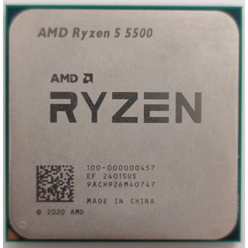 Процессор AMD Ryzen 5 5500 3.6(4.2)GHz 16MB sAM4 Tray (100-000000457) (Восстановлено продавцом, 844195) купить в Украине: Киев, Днепр, Харьков, Одесса  | Проверка совместимости, низкая цена, отзывы, характеристики от TELEMART фото
