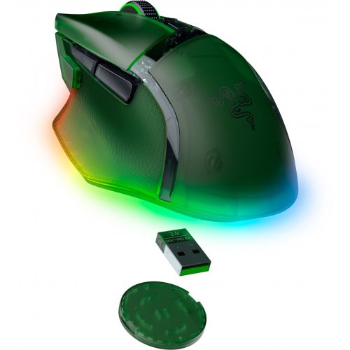 Мышка Razer Basilisk V3 Pro 35K Wireless (RZ01-05240300-R3G1) Phantom Green купить в Украине: Киев, Днепр, Харьков, Одесса  | Низкая цена, отзывы, характеристики от TELEMART фото