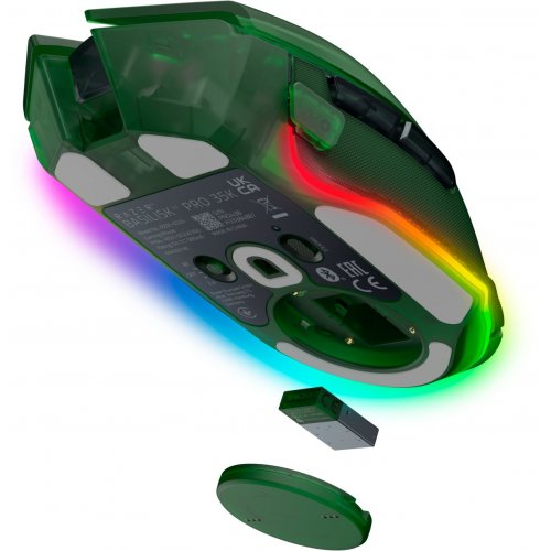 Мышка Razer Basilisk V3 Pro 35K Wireless (RZ01-05240300-R3G1) Phantom Green купить в Украине: Киев, Днепр, Харьков, Одесса  | Низкая цена, отзывы, характеристики от TELEMART фото