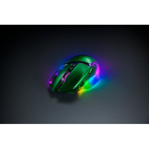 Мышка Razer Basilisk V3 Pro 35K Wireless (RZ01-05240300-R3G1) Phantom Green купить в Украине: Киев, Днепр, Харьков, Одесса  | Низкая цена, отзывы, характеристики от TELEMART фото