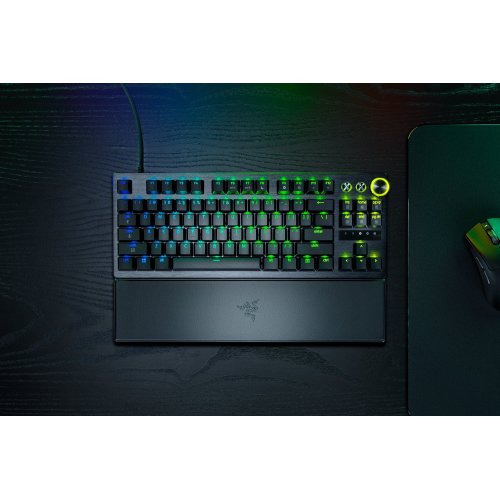 Клавіатура Razer Huntsman V3 Pro TKL 8KHz Analog Optical Switch Gen-2 (RZ03-05520100-R3M1) Black купити в Україні: Київ, Львів, Хмельницький, Тернопіль, Івано-Франківськ | Низька ціна, відгуки, характеристики від TELEMART фото