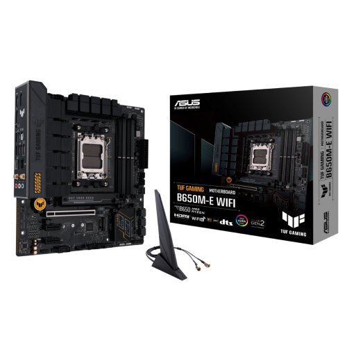 Материнська плата Asus TUF GAMING B650M-E WIFI (sAM5, AMD B650) (Відновлено продавцем, 844391) купити в Україні: Київ, Львів, Хмельницький, Тернопіль, Івано-Франківськ | Перевірка сумісності, низька ціна, відгуки, характеристики від TELEMART фото