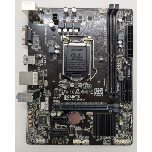 Материнская плата Gigabyte GA-H110M-S2 (s1151, Intel H110) (Восстановлено продавцом, 844405) купить в Украине: Киев, Днепр, Харьков, Одесса  | Проверка совместимости, низкая цена, отзывы, характеристики от TELEMART фото