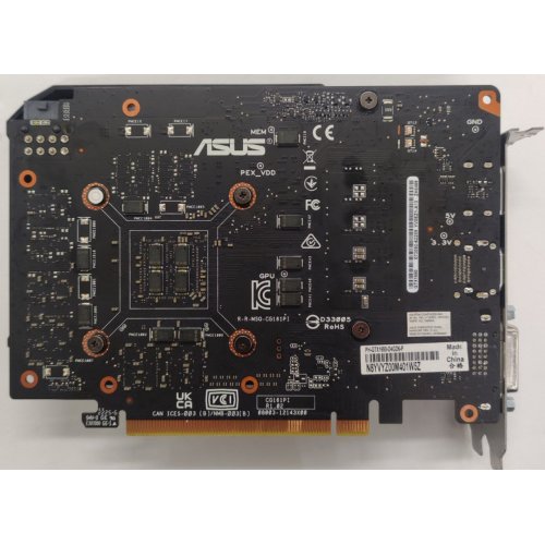 Відеокарта Asus GeForce GTX 1650 Phoenix OC 4096MB (PH-GTX1650-O4GD6-P) (Відновлено продавцем, 844425) купити в Україні: Київ, Львів, Хмельницький, Тернопіль, Івано-Франківськ | Перевірка сумісності, низька ціна, відгуки, характеристики від TELEMART фото