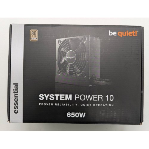 Блок живлення Be Quiet! System Power 10 650W (BN328) (Відновлено продавцем, 844452) купити в Україні: Київ, Львів, Хмельницький, Тернопіль, Івано-Франківськ | Перевірка сумісності, низька ціна, відгуки, характеристики від TELEMART фото