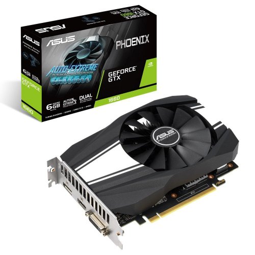 Відеокарта Asus GeForce GTX 1660 Phoenix 6144MB (PH-GTX1660-6G) (Відновлено продавцем, 844475) купити в Україні: Київ, Львів, Хмельницький, Тернопіль, Івано-Франківськ | Перевірка сумісності, низька ціна, відгуки, характеристики від TELEMART фото