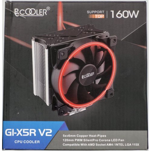 Кулер PCCooler GI-X5R V2 (Восстановлено продавцом, 844532) купить в Украине: Киев, Днепр, Харьков, Одесса  | Проверка совместимости, низкая цена, отзывы, характеристики от TELEMART фото